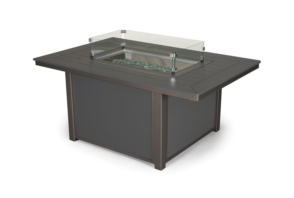 Telescope Casual 36" x 54" Outdoor Rectangular MGP Top Fire Table