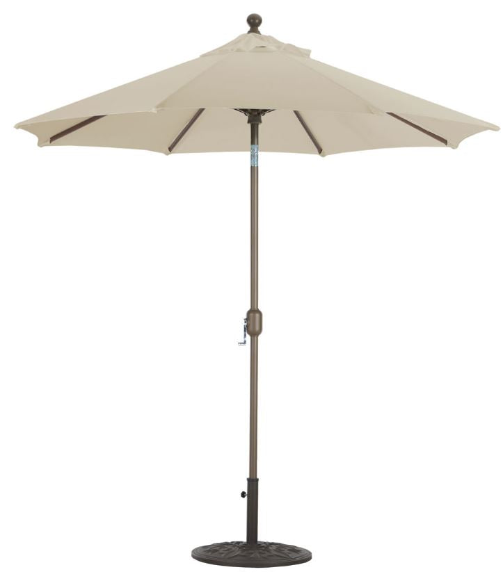 GALTECH 7.5' Deluxe Auto Tilt Octagon Umbrella Beige