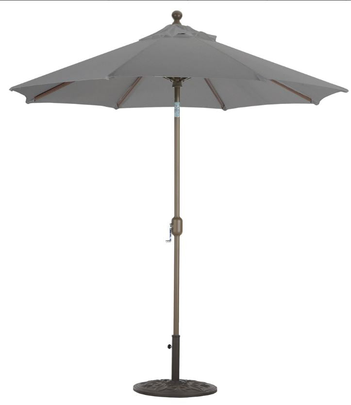 GALTECH 7.5' Deluxe Auto Tilt Octagon Umbrella Coal
