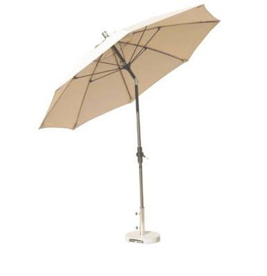 Ratana 9' Collar Tilt Umbrella Crank Lift, 38mm Pole, Sunbrella® Fabric