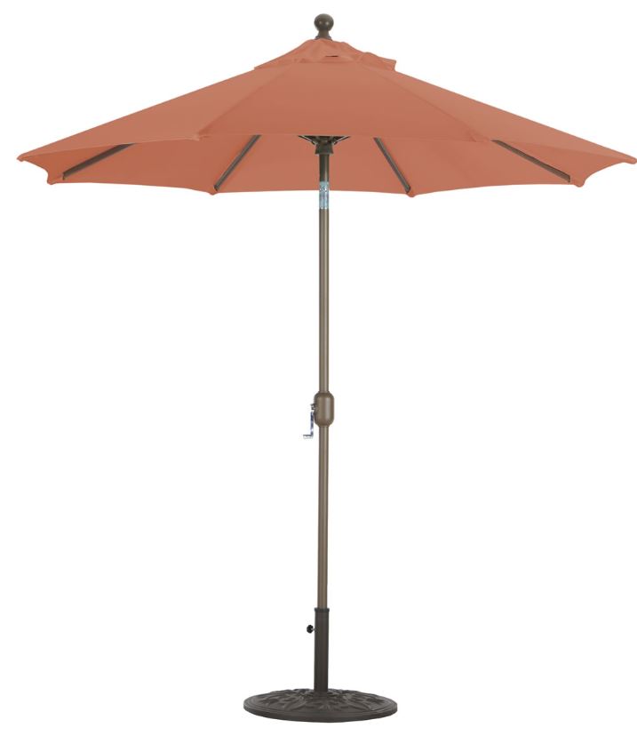 GALTECH 7.5' Deluxe Auto Tilt Octagon Umbrella Terra Cotta