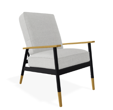 Telescope Welles Cushion Outdoor Arm Chair w/ Welting