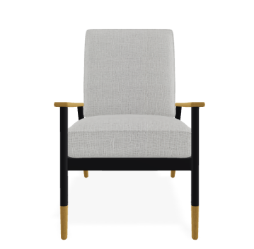 Telescope Welles Cushion Outdoor Arm Chair w/ Welting