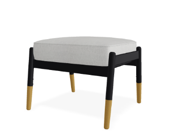 Telescope Welles Cushion Ottoman w/ Welting