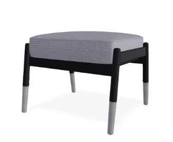 Telescope Welles Cushion Ottoman w/ Welting