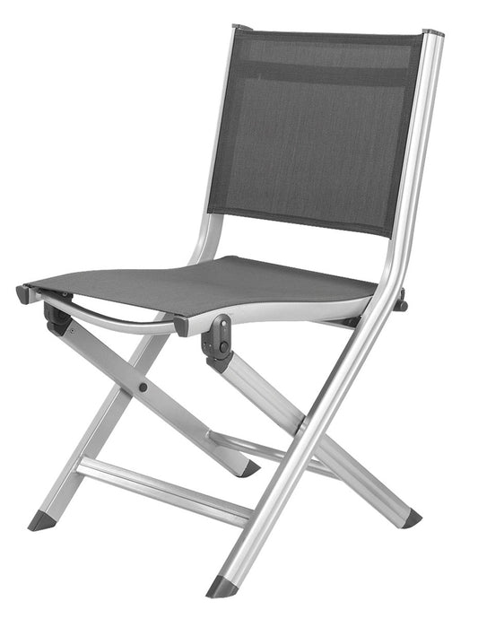 Kettler Basic Plus Outdoor Side Chair Silver Gray