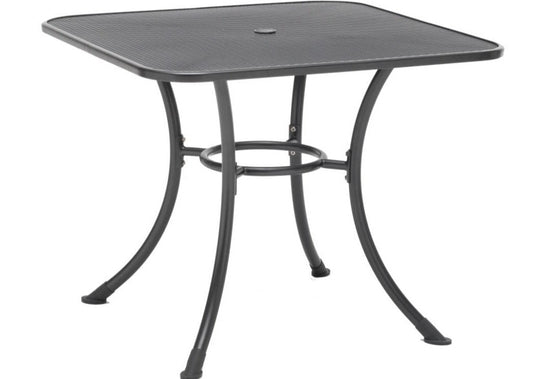 Kettler 32" Square Outdoor Mesh Dining Table w/ Umbrella Hole