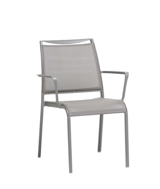 Ratana Como Outdoor Dining Arm Chair Gray