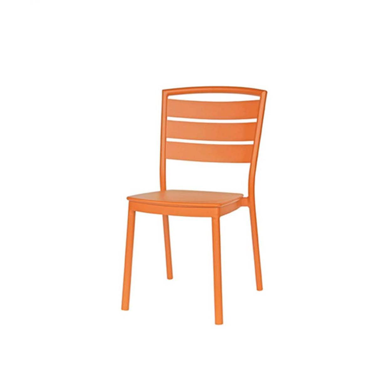 Ratana Ciara Outdoor Stacking Side Chair Orange