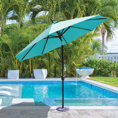GALTECH 7.5' Deluxe Auto Tilt Octagon Umbrella