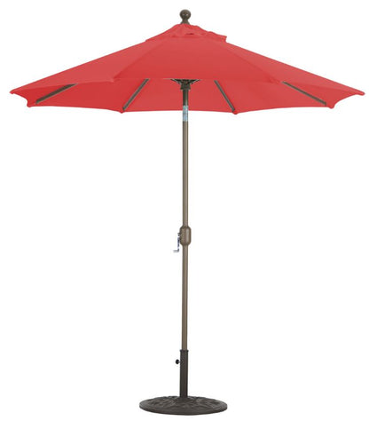 GALTECH 7.5' Deluxe Auto Tilt Octagon Umbrella Jockey Red