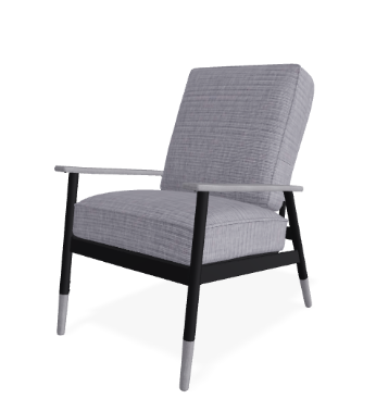 Telescope Welles Cushion Arm Chair w/ Welting