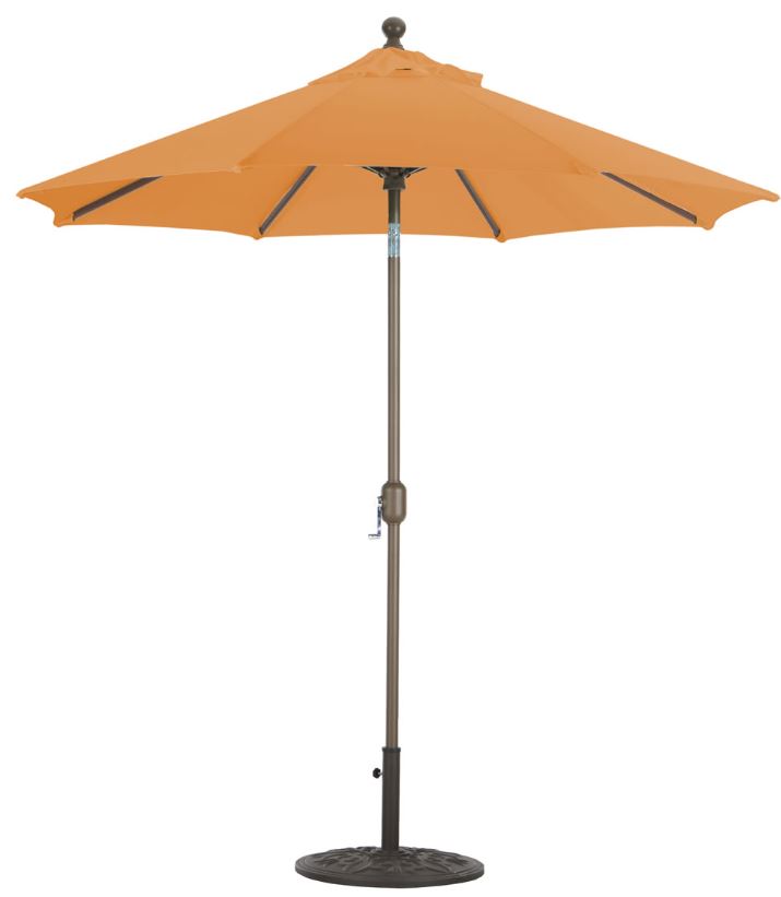 GALTECH 7.5' Deluxe Auto Tilt Octagon Umbrella Tuscan