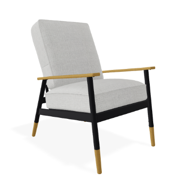 Telescope Welles Cushion Arm Chair w/ Welting