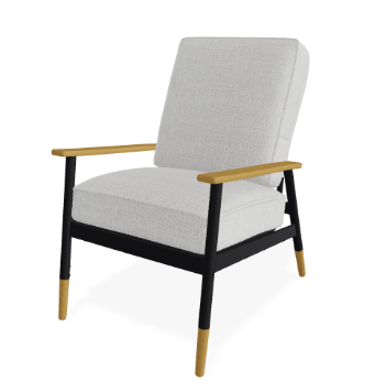 Telescope Welles Cushion Arm Chair w/ Welting