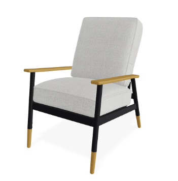 Telescope Welles Cushion Outdoor Arm Chair w/ Welting