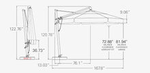 Load image into Gallery viewer, Treasure Garden 13&#39; Starlux Octagon Cantilever With Lights