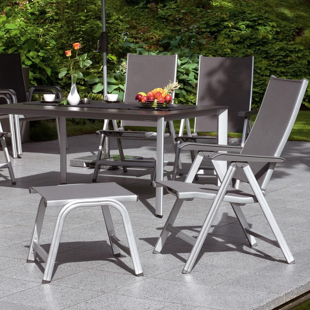Kettler Basic Plus Outdoor Ottoman with chairs