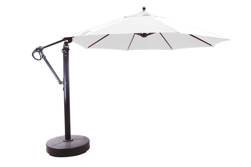 GALTECH 11' Oct Cantilever with Wheeled Base Natural