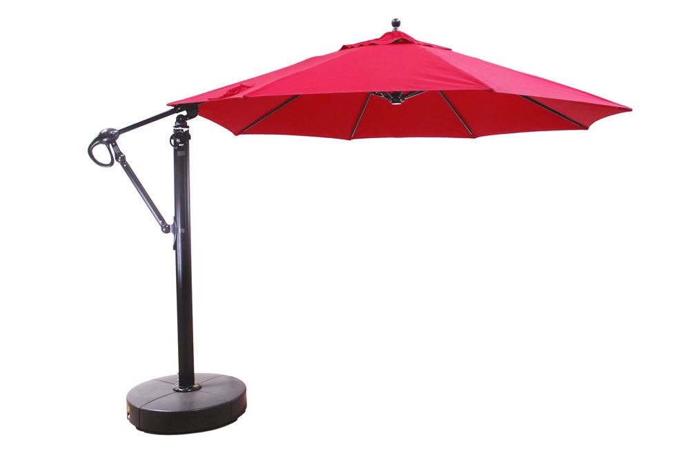 GALTECH 11' Oct Cantilever with Wheeled Base Jockey Red