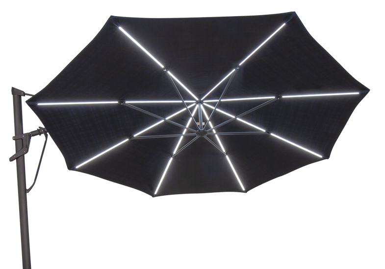 Treasure Garden 13' Starlux Octagon Cantilever With Lights
