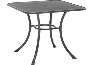 Kettler 32" Square Mesh Dining Table w/ Umbrella Hole
