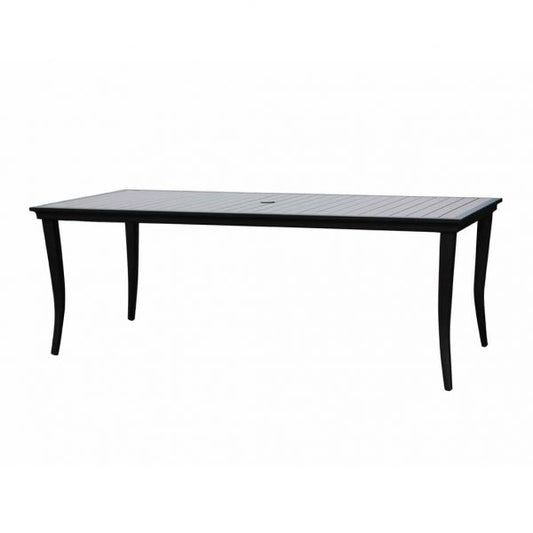 Ratana Copacabana 84"x40 Outdoor Dining Table w/Umbrella Hole