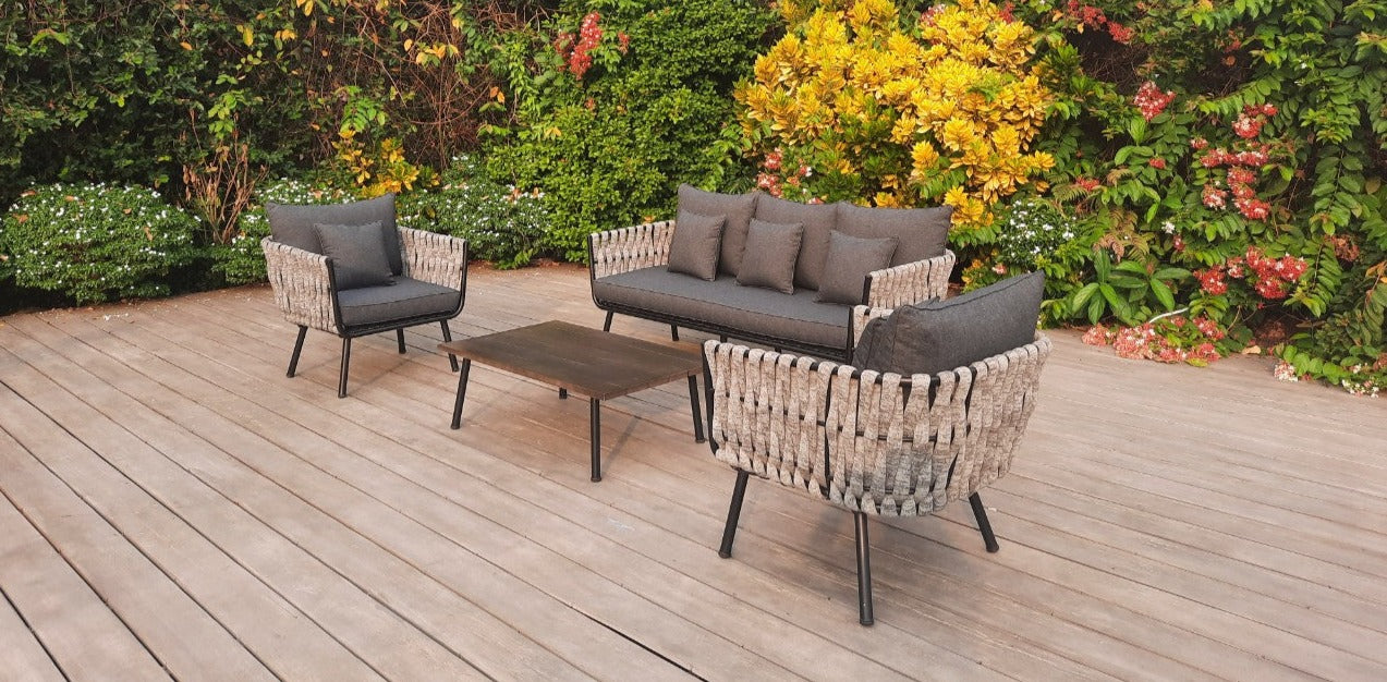 Halfmoon Bay Outdoor Conversation Set from the side Side